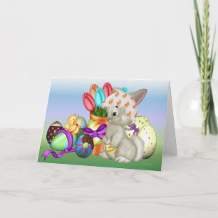 Niedlicher Osterhase Feiertagskarte