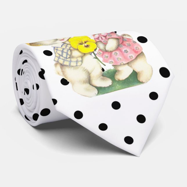 Niedlicher Osterhase Krawatte (Gerollt)