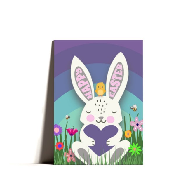 Niedlicher Osterhase Osterkarte Feiertagskarte (Von Creator hochgeladen)