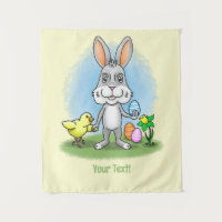 Niedlicher Osterhase und das kleine Küken