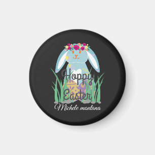 niedlicher Osterhasen Happy Oaster Magnet