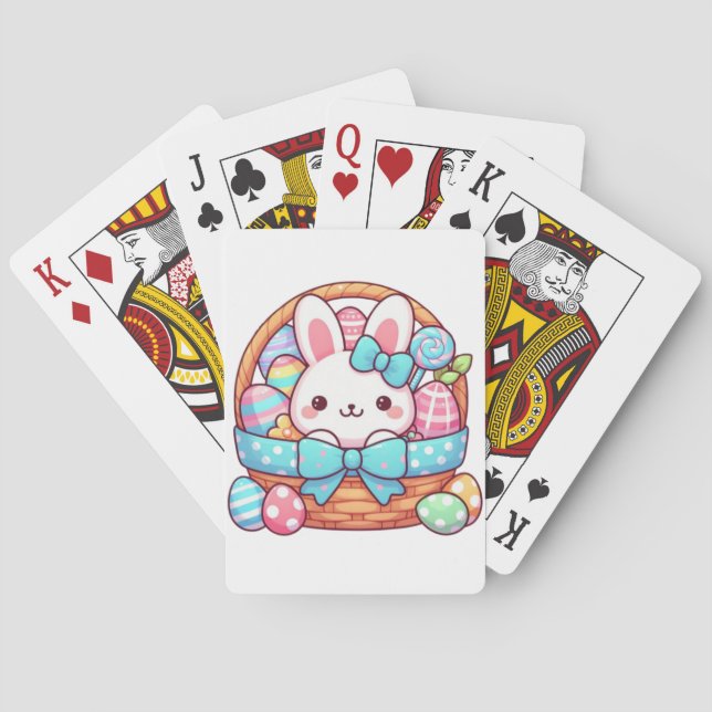 Niedlicher, Osterhasen Spielkarten (Rückseite)