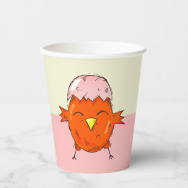 Niedlicher Osterkick mit Eggshell Zeichnend Party Pappbecher