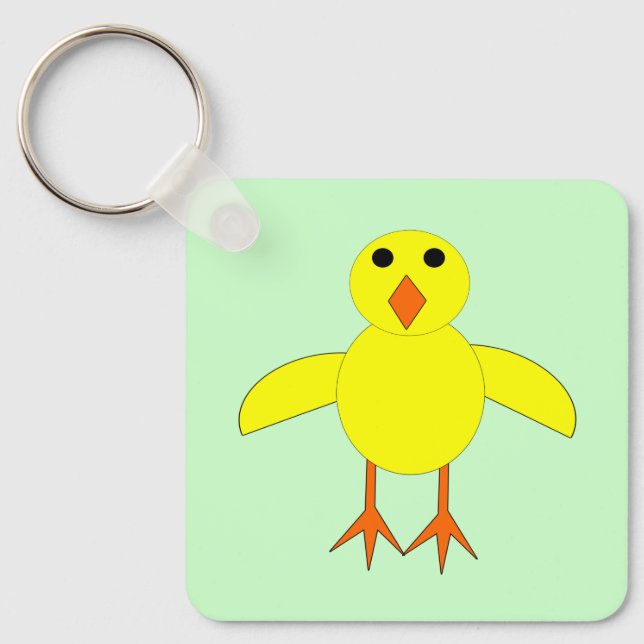 Niedlicher Osterküken Schlüsselanhänger (Vorderseite)