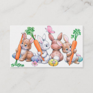 Niedlicher Osterminitrückstand Vintag Visitenkarte