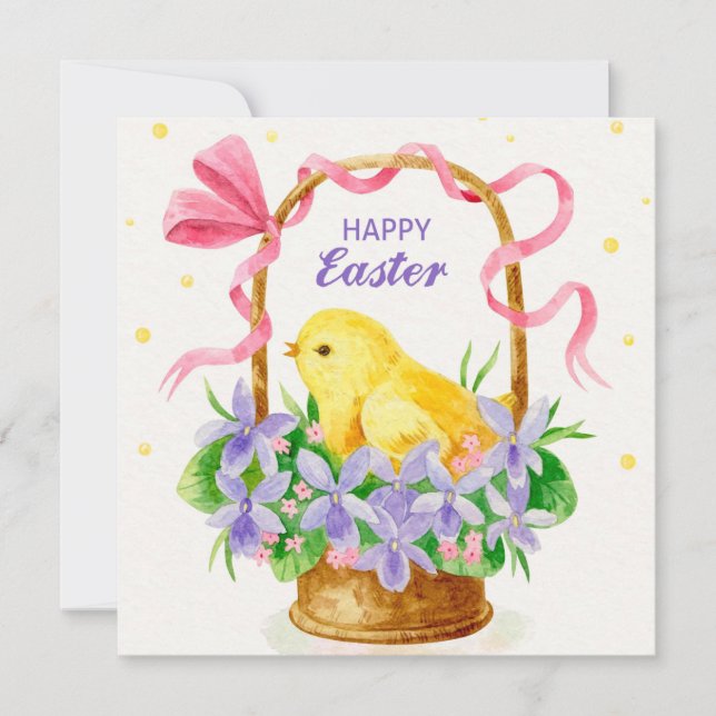 Niedlicher Osterurlaub Feiertagskarte (Vorderseite)