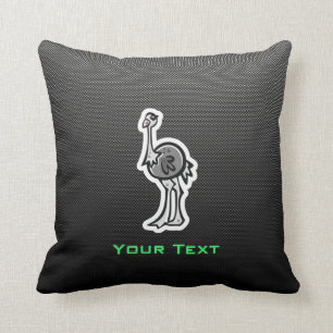 Niedlicher Ostrich; Glatt Kissen