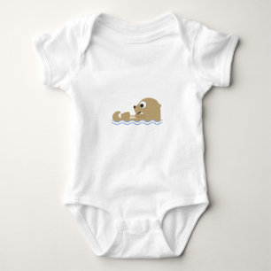 niedlicher Otter Baby Strampler