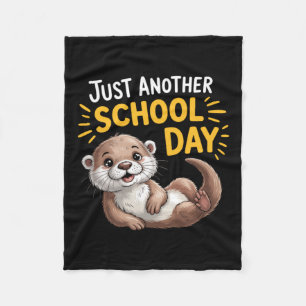 Niedlicher Otter Ein weiteres Cartoon-Design für d Fleecedecke