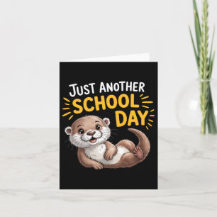 Niedlicher Otter Ein weiteres Cartoon-Design für d Karte