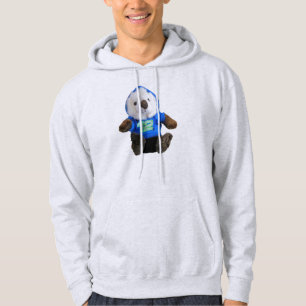 Niedlicher Otter mit blauem und grünem Nr.12 Hoodie