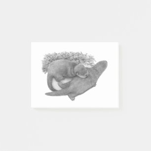 Niedlicher Otter Post-it Klebezettel