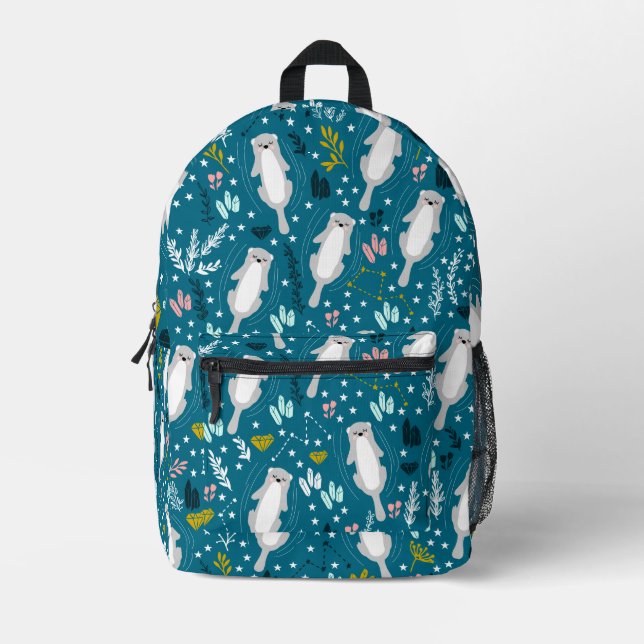 Niedlicher Otter-Rucksack Bedruckter Rucksack (Vorderseite)