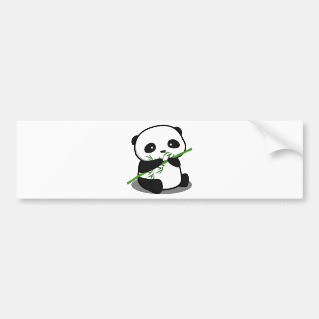 Niedlicher Panda Autoaufkleber (Vorne)