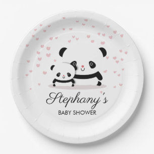 Niedlicher Panda-Baby-Duschen-Papier-Teller Pappteller