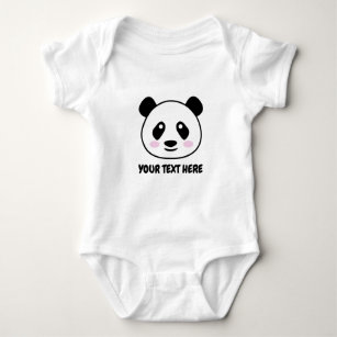 Niedlicher Panda-Babybodyanzug für Jungen oder Mäd Baby Strampler