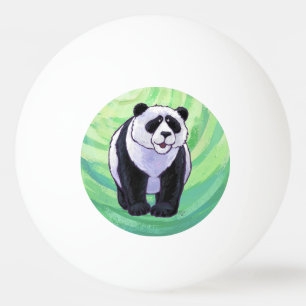 Niedlicher Panda-Bär auf Grün Tischtennisball