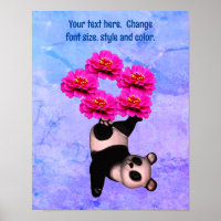 Niedlicher Panda-Bär fügt Ihren eigenen Text hinzu