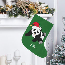 Niedlicher Panda-Bär Großer Weihnachtsstrumpf