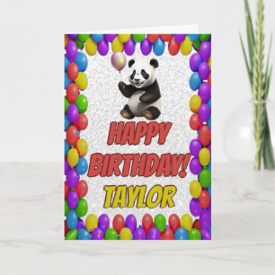 Niedlicher Panda Bär Gruß Geburtstag Karte