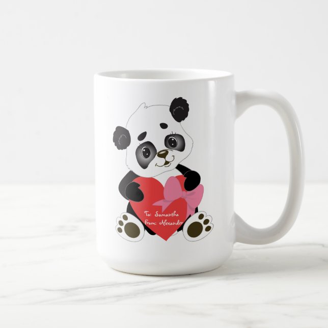Niedlicher Panda-Bär Kaffeetasse (Rechts)