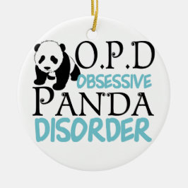 Niedlicher Panda-Bär Keramikornament