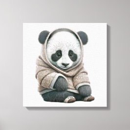 Niedlicher Panda-Bär Leinwanddruck