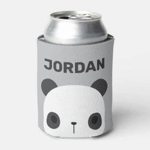 Niedlicher Panda-Bär mit Personalisiertem Namen Dosenkühler