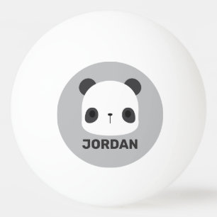 Niedlicher Panda-Bär mit Personalisiertem Namen Tischtennisball