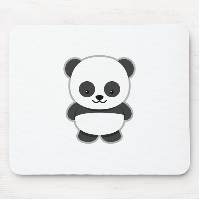 Niedlicher Panda-Bär Mousepad (Vorne)