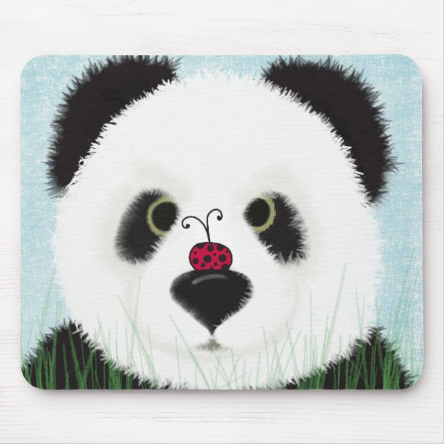 Niedlicher Panda-Bär Mousepad (Vorne)