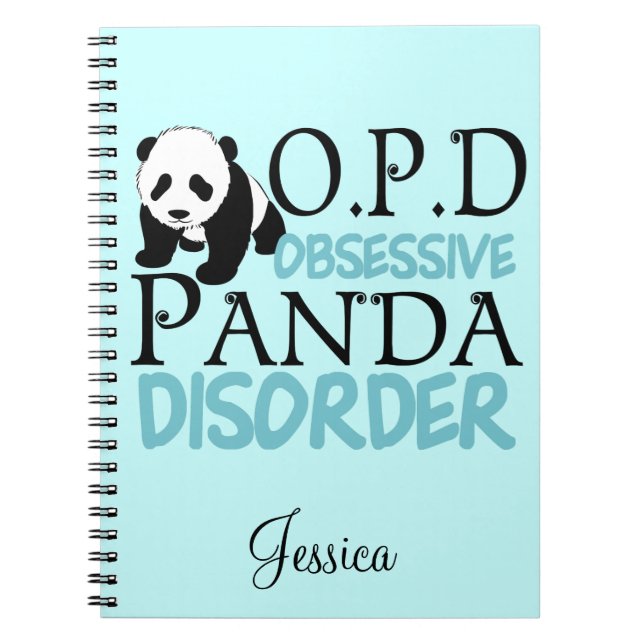 Niedlicher Panda-Bär Notizblock (Vorderseite)