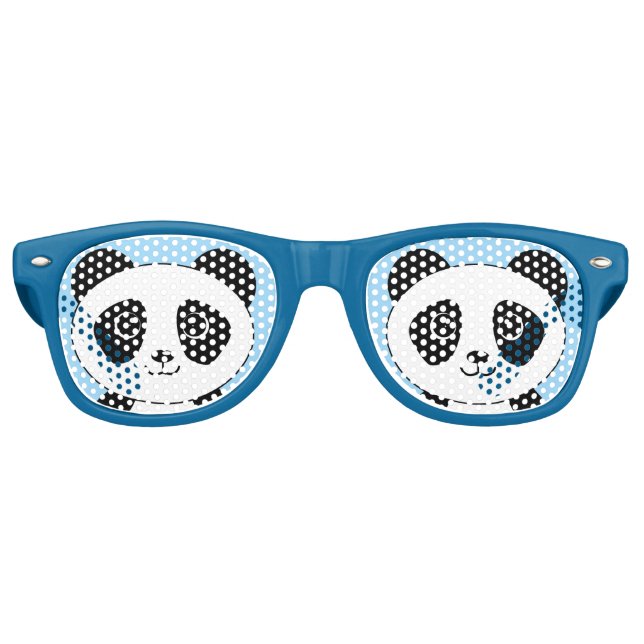 Niedlicher Panda-Bär Partybrille (Vorderseite)