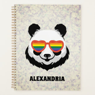 Niedlicher Panda-Bär   Regenbogen   LGBTQ Planer