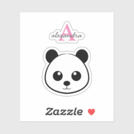 Niedlicher Panda-Bärendrahm Aufkleber