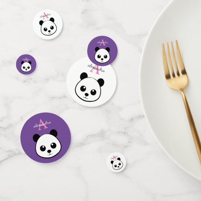 Niedlicher Panda-Bärendrahm Konfetti (Gruppe)