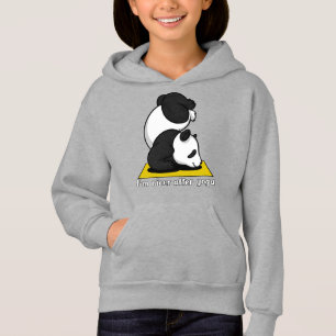 Niedlicher Panda-Bärzen-YogaWorkout Hoodie