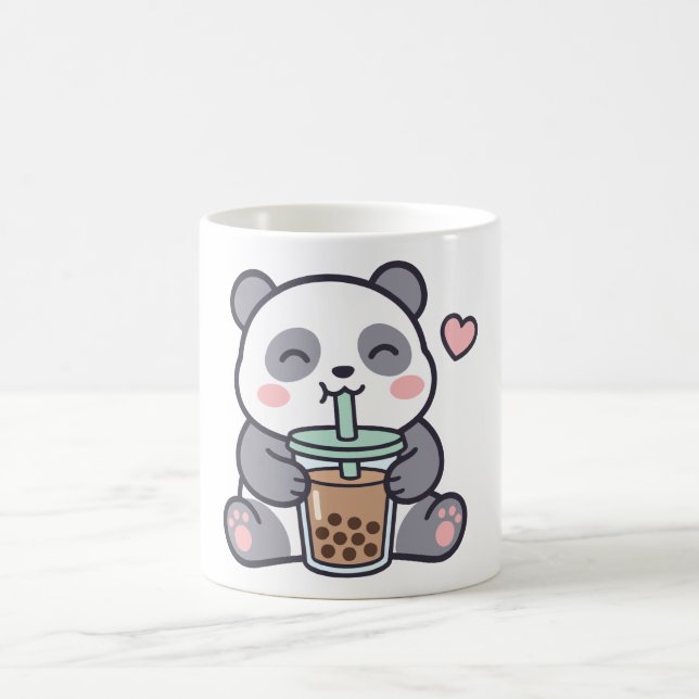 Niedlicher Panda-Bubble-Tea-Klassik-Mug Kaffeetasse (Mittel)