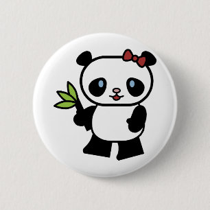 Niedlicher Panda Button