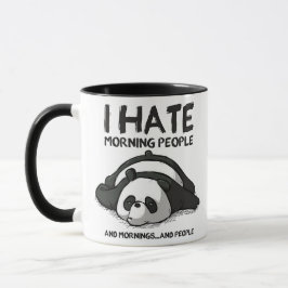 niedlicher Panda-Cartoon-Zitat Tasse