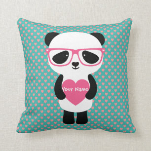 Niedlicher Panda-Geburtstag Kissen