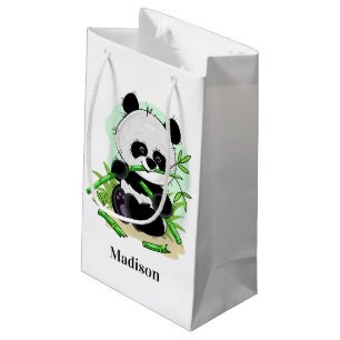 Niedlicher Panda individuelle Name kleine Geschenk Kleine Geschenktüte