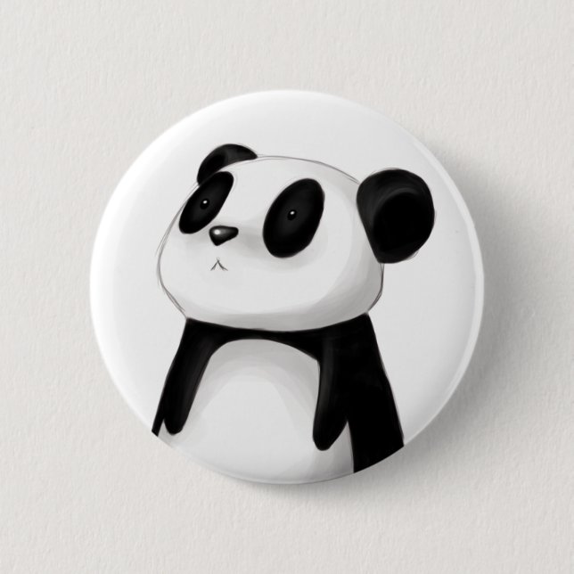 Niedlicher Panda-Knopf Button (Vorderseite)