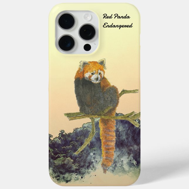 Niedlicher Panda mit Handfarbe Case-Mate iPhone Hülle (Rückseite)