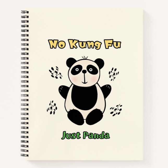 Niedlicher Panda Notizbuch (Vorderseite)