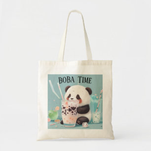 Niedlicher Panda-Tee mit Blase, Boba-Tee Tragetasche