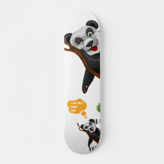 Niedlicher Panda Tierfreund lustiger Cartoon Skateboard
