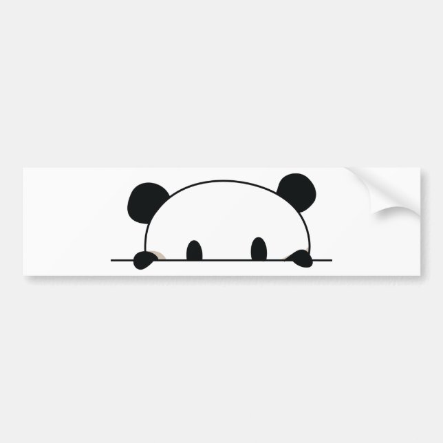 Niedlicher Pandaspion Autoaufkleber (Vorne)