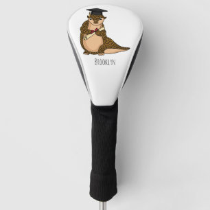 Niedlicher Pangolin-schließ-Cartoon Golf Headcover