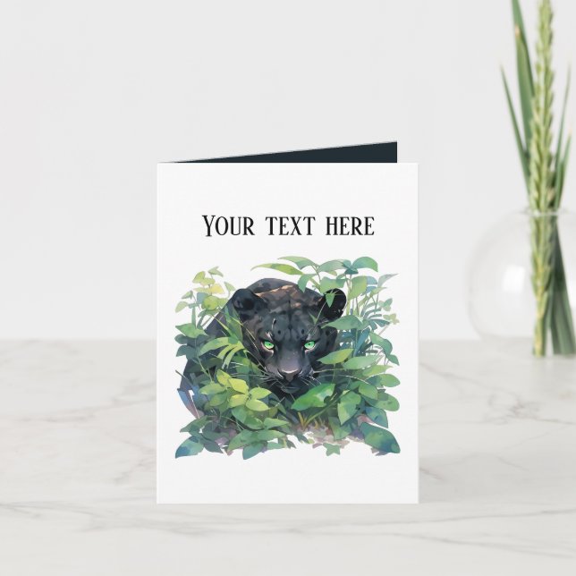 Niedlicher Panther für jeden Zweck Karte (Vorderseite)